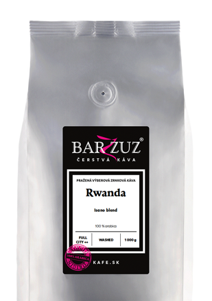 Rwanda, pražená zrnková káva - Isano blend, praná, 1 kg